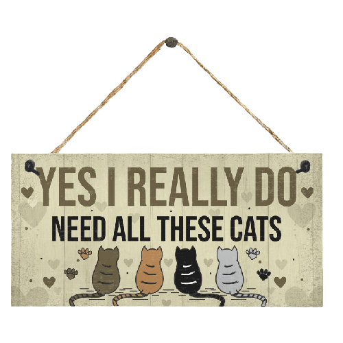 Cat Home Plaque