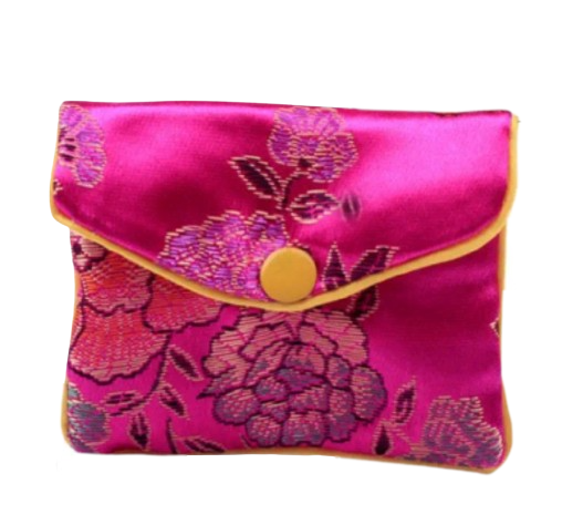 Pink Cosmetic Silk Purse