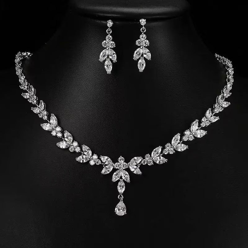 Zircon Bridal Necklace Set