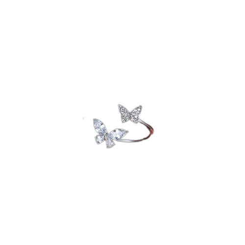Butterfly Zircon Adjustable Ring