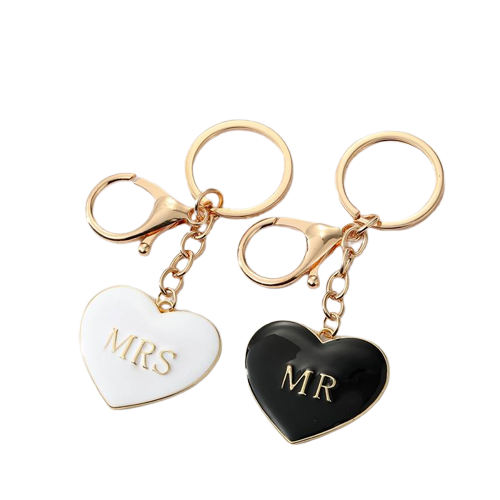Mr and Mrs keyrings