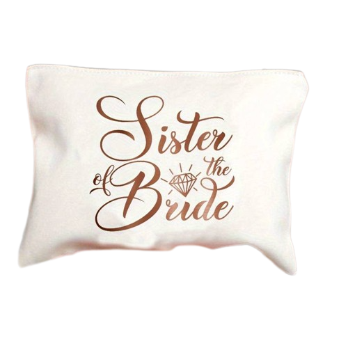 Sister of Bride Makeup Cosmetic Bag