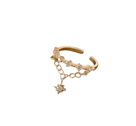 Star chain adjustable ring