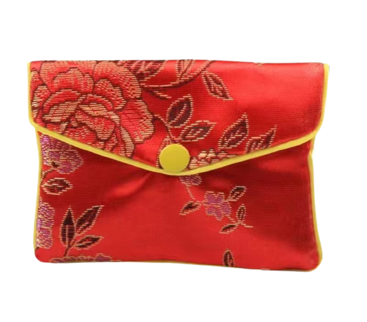 Red Cosmetic Silk Purse
