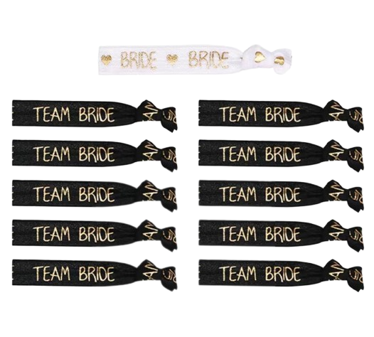 Black and White Hen Party Wristbands
