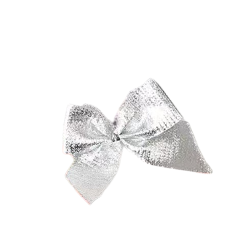 Small Silver Gift Bow